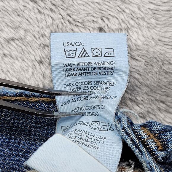 Calvin Klein Jeans Womens 12 Blue Mid Rise Slim Bootcut Stretch Denim Casual - Picture 10 of 16